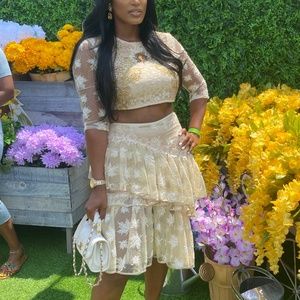 Yellow two piece set